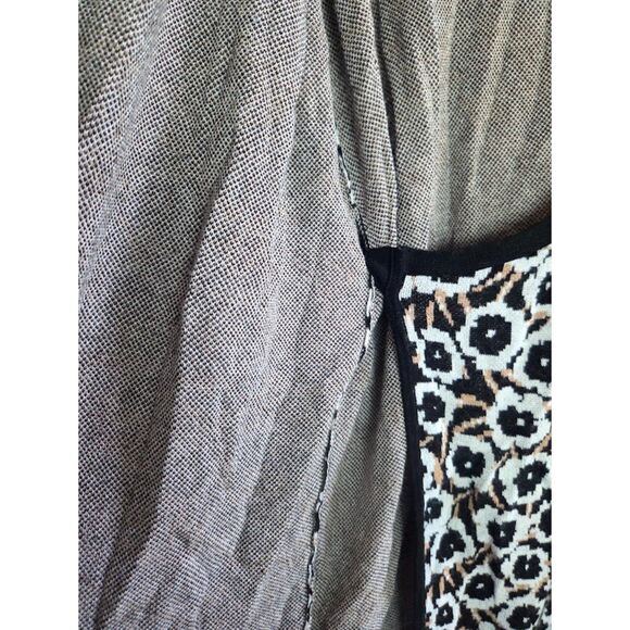 Diane Von Furstenberg x Targe "Poppy" Brown Black Wrap Knit Sweater Dress XXL - Picture 8 of 9